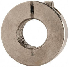 Climax Metal Products - 5/8-18 Thread, Stainless Steel, One Piece Threaded Shaft Collar - 1-5/16" Outside Diam, 7/16" Wide - Makers Industrial Supply