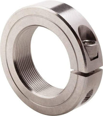 Climax Metal Products - 1-3/4-16 Thread, Stainless Steel, One Piece Threaded Shaft Collar - 2-3/4" Outside Diam, 11/16" Wide - Makers Industrial Supply