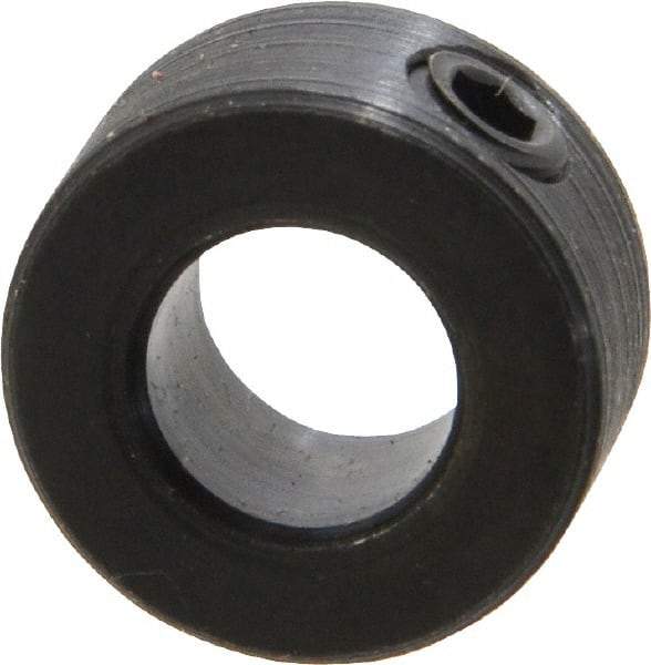 Climax Metal Products - 5/16" Bore, Steel, Set Screw Shaft Collar - 5/8" Outside Diam, 5/16" Wide - Makers Industrial Supply