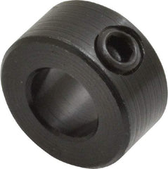 Climax Metal Products - 3/8" Bore, Steel, Set Screw Shaft Collar - 3/4" Outside Diam, 3/8" Wide - Makers Industrial Supply