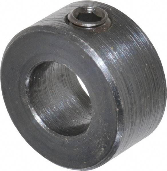 Climax Metal Products - 7/16" Bore, Steel, Set Screw Shaft Collar - 7/8" Outside Diam, 7/16" Wide - Makers Industrial Supply