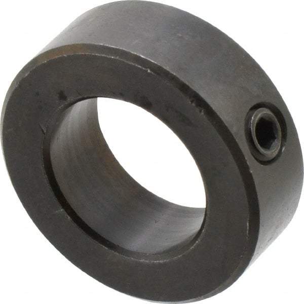 Climax Metal Products - 1-3/16" Bore, Steel, Set Screw Shaft Collar - 2" Outside Diam, 11/16" Wide - Makers Industrial Supply