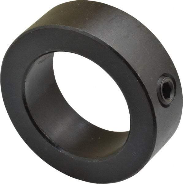 Climax Metal Products - 1-1/2" Bore, Steel, Set Screw Shaft Collar - 2-1/4" Outside Diam, 3/4" Wide - Makers Industrial Supply