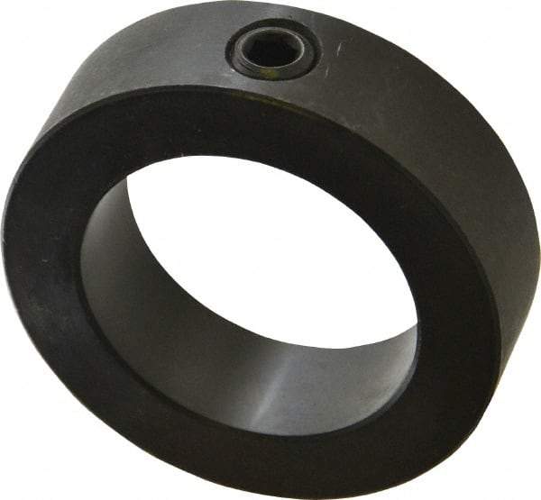 Climax Metal Products - 2" Bore, Steel, Set Screw Shaft Collar - 3" Outside Diam, 7/8" Wide - Makers Industrial Supply