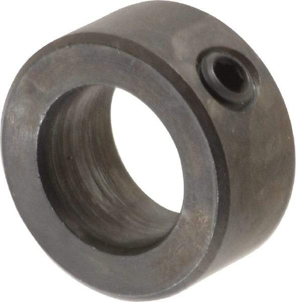 Climax Metal Products - 15mm Bore, Steel, Set Screw Shaft Collar - 1" Outside Diam - Makers Industrial Supply