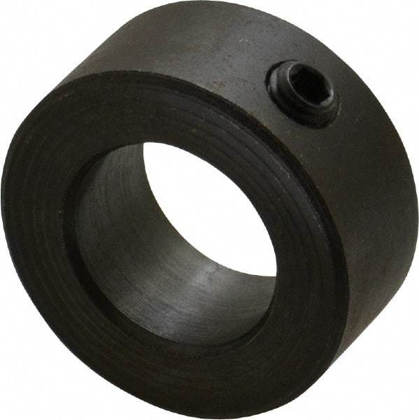 Climax Metal Products - 18mm Bore, Steel, Set Screw Shaft Collar - 1-1/4" Outside Diam - Makers Industrial Supply