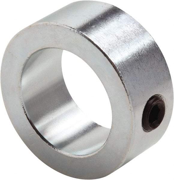 Climax Metal Products - 2-1/16" Bore, Steel, Set Screw Shaft Collar - 3" Outside Diam, 7/8" Wide - Makers Industrial Supply