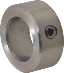 Climax Metal Products - 20mm Bore, Stainless Steel, Set Screw Shaft Collar - 1-1/4" Outside Diam - Makers Industrial Supply