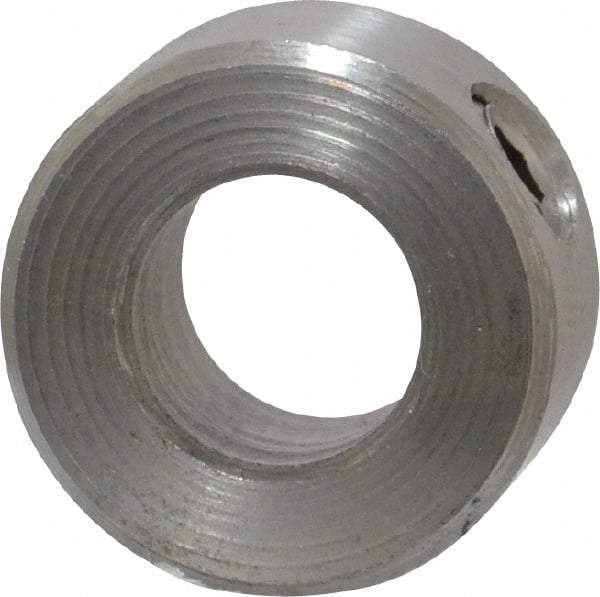 Climax Metal Products - 5/16" Bore, Stainless Steel, Set Screw Shaft Collar - 5/8" Outside Diam, 5/16" Wide - Makers Industrial Supply