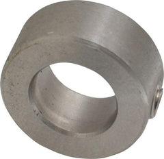 Climax Metal Products - 9/16" Bore, Stainless Steel, Set Screw Shaft Collar - 1" Outside Diam, 7/16" Wide - Makers Industrial Supply