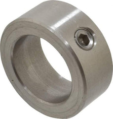 Climax Metal Products - 1" Bore, Stainless Steel, Set Screw Shaft Collar - 1-1/2" Outside Diam, 5/8" Wide - Makers Industrial Supply