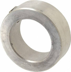 Climax Metal Products - 1-1/8" Bore, Stainless Steel, Set Screw Shaft Collar - 1-3/4" Outside Diam, 5/8" Wide - Makers Industrial Supply