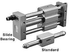 SMC PNEUMATICS - 2" Stroke x 3/8" Bore Double Acting Air Cylinder - 10-32 Port - Makers Industrial Supply