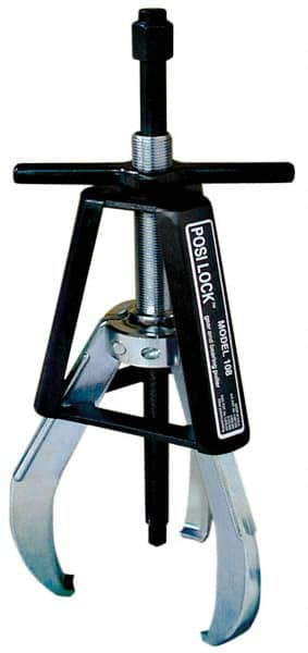 Posi Lock Puller - 12" Spread, 17 Ton Capacity, Puller - 8" Reach, 16-1/4" Long, For Bearings, Gears & Pulleys - Makers Industrial Supply