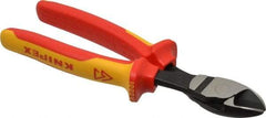 Knipex - 8" OAL, 5/32" Capacity, Diagonal Cutter - 7/8" Jaw Length x 1-1/8" Jaw Width - Makers Industrial Supply