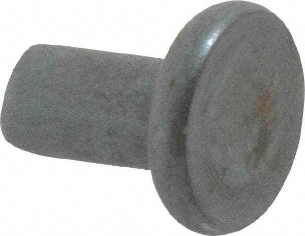 RivetKing - 0.15" Body Diam, Flat Steel Tinners Solid Rivet - 0.291" Length Under Head - Makers Industrial Supply