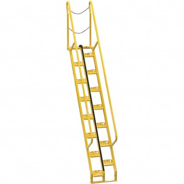 Vestil - 150-1/4" High 350 Lb Capacity 15 Step Alternating Tread Stair - Makers Industrial Supply