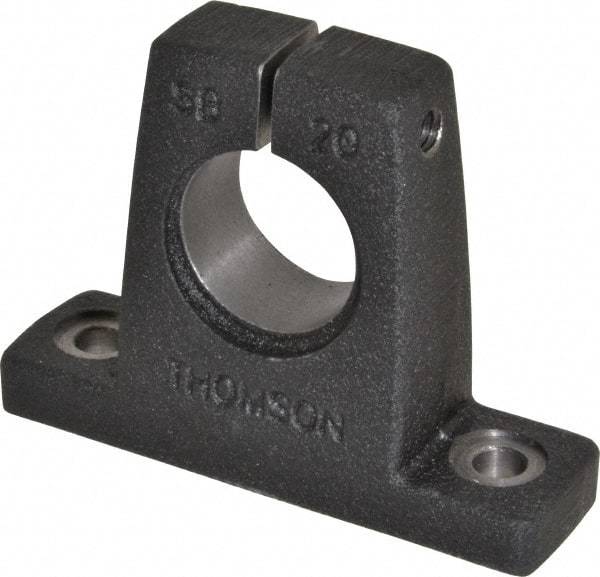 Thomson Industries - 1-1/4" Diam, Malleable Iron Alloy Shaft Support - Plain Shafting - Makers Industrial Supply