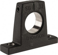 Thomson Industries - 2" Diam, Malleable Iron Alloy Shaft Support - Plain Shafting - Makers Industrial Supply