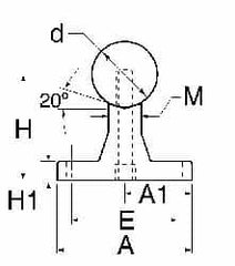 Thomson Industries - 20mm Shaft Diam, 56mm Base Width, Steel Shaft, Aluminum Rail, Round Shaft Assemblies - 48" Long, 11mm Neck Width - Makers Industrial Supply