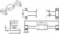 Thomson Industries - Manually Driven Linear Motion System - 24" Long x 1-3/4" Wide - Makers Industrial Supply