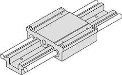 Thomson Industries - Manually Driven Linear Motion System - 36" Long x 2.63" Wide - Makers Industrial Supply