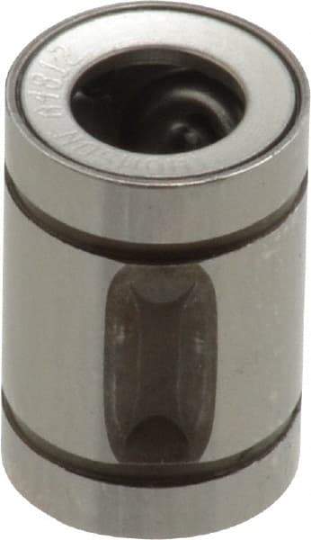 Thomson Industries - 1/4" ID, 19 Lb Dynamic Load Capacity, Closed Linear Bearing - 1/2" OD - Makers Industrial Supply