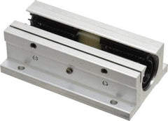 Thomson Industries - 1/2" Inside Diam, 180/360 Lbs. Dynamic Capacity, Open Twin Pillow Block Linear Bearing - 1.13" Overall Height x 2" Overall Width - Makers Industrial Supply