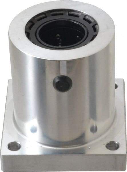 Thomson Industries - 2.13" Inside Diam, 1050/2100 Lbs. Dynamic Capacity, Single Flanged Pillow Block Linear Bearing - 2-3/4" Overall Width - Makers Industrial Supply