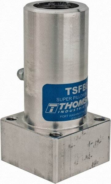 Thomson Industries - 1-3/4" Inside Diam, 1130/2260 Lbs. Dynamic Capacity, Twin Flanged Pillow Block Linear Bearing - 2.38" Overall Width - Makers Industrial Supply