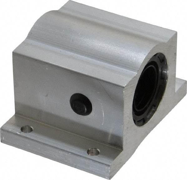 Thomson Industries - 3/4" Inside Diam, 1130/2260 Lbs. Dynamic Capacity, Closed Single Pillow Block Linear Bearing - 1-3/4" Overall Height x 2-3/4" Overall Width - Makers Industrial Supply