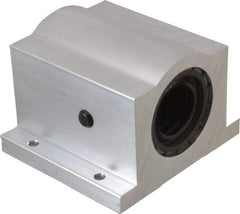 Thomson Industries - 1-1/4" Inside Diam, 2350/4700 Lbs. Dynamic Capacity, Closed Single Pillow Block Linear Bearing - 2.81" Overall Height x 4" Overall Width - Makers Industrial Supply