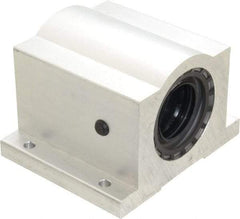 Thomson Industries - 1-1/2" Inside Diam, 3880/7760 Lbs. Dynamic Capacity, Closed Single Pillow Block Linear Bearing - 3-1/4" Overall Height x 4-3/4" Overall Width - Makers Industrial Supply