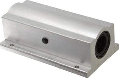 Thomson Industries - 1" Inside Diam, 1900/3800 Lbs. Dynamic Capacity, Closed Twin Pillow Block Linear Bearing - 2.19" Overall Height x 3-1/4" Overall Width - Makers Industrial Supply