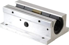 Thomson Industries - 3/4" Inside Diam, 1130/2260 Lbs. Dynamic Capacity, Open Twin Pillow Block Linear Bearing - 1.56" Overall Height x 2-3/4" Overall Width - Makers Industrial Supply