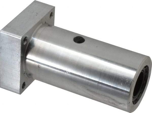 Thomson Industries - 1" Inside Diam, 1900/3800 Lbs. Dynamic Capacity, Twin Flanged Pillow Block Linear Bearing - 2-3/4" Overall Width - Makers Industrial Supply