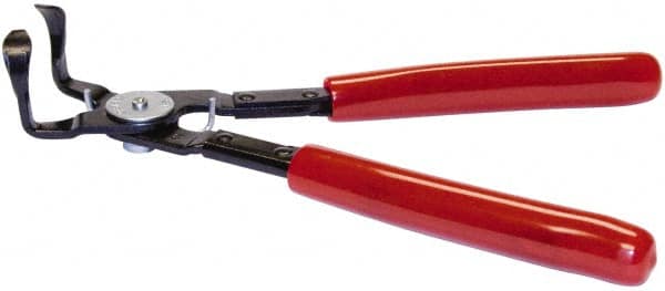 Mag-Mate - 9" Long, 90° Jaw, Push Pin Bent Nose Plier - Vinyl Coated Handle - Makers Industrial Supply