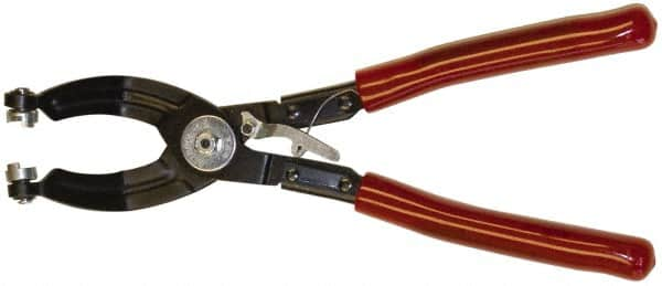 Mag-Mate - 10-1/2" OAL, Hose Clamp Pliers - 45° Jaw, Vinyl Coated Handles - Makers Industrial Supply