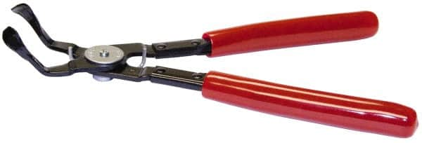 Mag-Mate - 9-1/2" Long, 45° Jaw, Push Pin Bent Nose Plier - Vinyl Coated Handle - Makers Industrial Supply