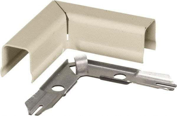 Hubbell Wiring Device-Kellems - 2.68 Inch Long x 0.9 Inch Wide x 2.68 Inch High, Raceway Elbow End - 90°, Ivory, For Use with HBL500 Series Raceways and HBL750 Series Raceways - Makers Industrial Supply