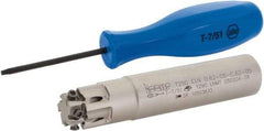 Iscar - 5/8" Cut Diam, 0.197" Max Depth of Cut, 5/8" Shank Diam, 3.11" OAL, Indexable Square Shoulder End Mill - T290 LN.T 0502 Inserts, Cylindrical Shank, 90° Lead Angle, Through Coolant, Series SumoMill - Makers Industrial Supply