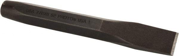 Proto - 8" OAL x 1" Blade Width Cold Chisel - 1" Tip, 7/8" Stock, Steel Handle - Makers Industrial Supply