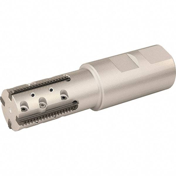 Vargus - 1.181" Cut Diam, 2.15" Max Depth of Cut, 1-1/4" Shank Diam, Internal/External Indexable Thread Mill - Insert Style 40L, 4 Inserts, Toolholder Style RTMC, 4.567" OAL - Makers Industrial Supply