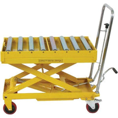 Wesco Industrial Products - 660 Lb Capacity Manual Hydraulic Scissor Lift Table - 12-1/2" to 38-1/4" Lift Height, 32-1/2" Platform Length x 19-1/2" Platform Width - Makers Industrial Supply