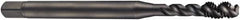 DORMER - M20x2.50 Metric Coarse 4 Flute 6H Bottoming Spiral Flute Tap - Cobalt, Oxide Finish, 140mm OAL, Right Hand Flute, Right Hand Thread, Series EX016H - Makers Industrial Supply