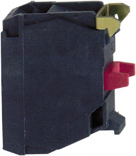 Square D - NC, Multiple Amp Levels, Electrical Switch Contact Block - 120 VAC, 125 VDC, 240 VAC, 250 VDC, and 600 VAC/VDC, Screw Terminal, 22mm Hole, For Use with XB4, XB5 - Makers Industrial Supply