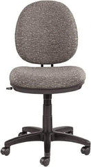 ALERA - 34-39" High Task Chair - 19" Wide x 25-3/4" Deep, 100% Acrylic Seat, Graphite Gray - Makers Industrial Supply