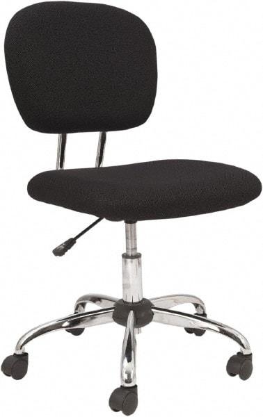 OIF - 33 to 36-3/4" High Office/Managerial/Executive Chair - 18" Wide x 21-5/8" Deep, Fabric Mesh Seat, Black - Makers Industrial Supply