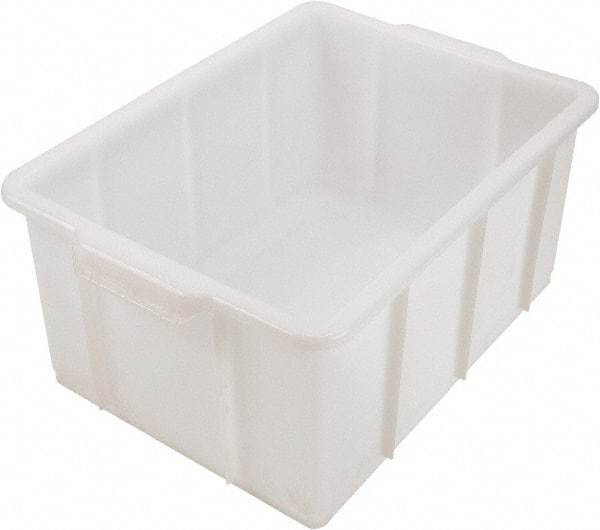 Dynalon Labware - 5.3 Gal, Clear Polyethylene Tote Container - Nesting, 16.3" Long x 12.4" Wide x 7.9" High - Makers Industrial Supply