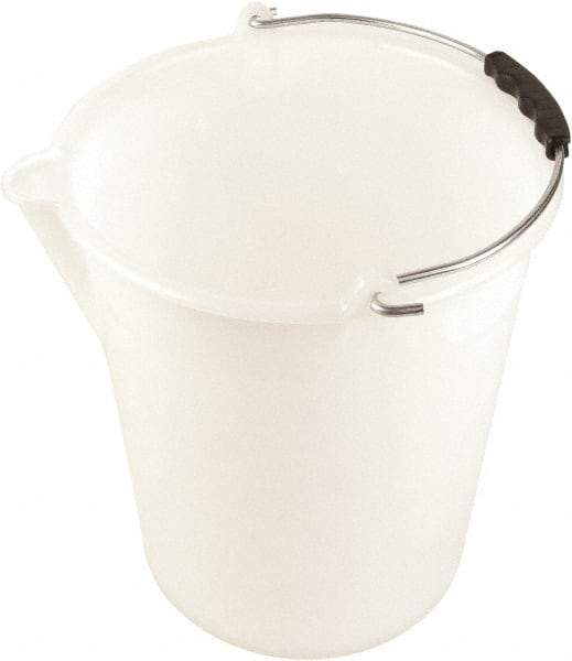 Dynalon Labware - 4-1/2 Gal Translucent Tapered Conical Polyethylene Bucket - 13-3/8" High x 12-3/16" Diam - Makers Industrial Supply